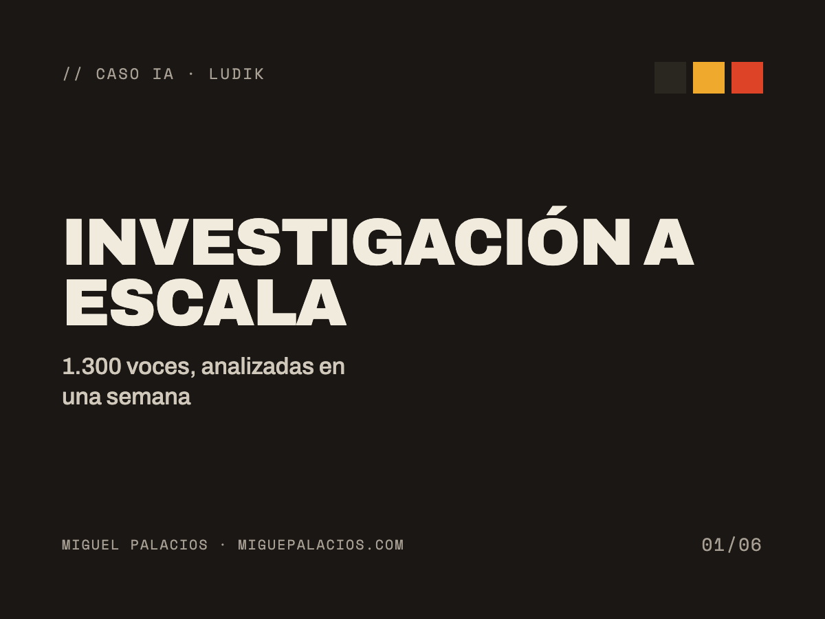 Investigación a escala